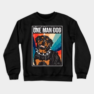 One man dog Crewneck Sweatshirt